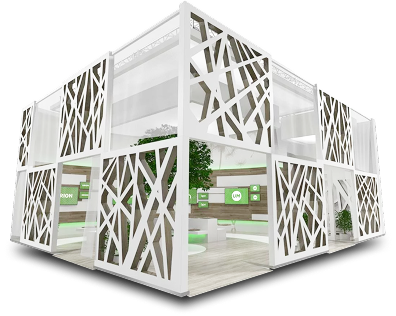 Wizualizacja stoiska modułowego