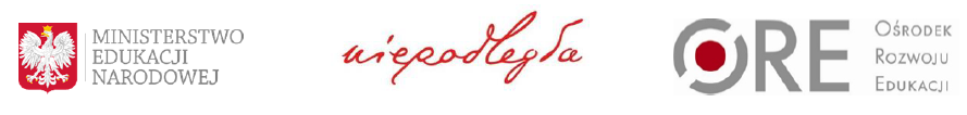 Logotypy: Niepodległa, Ministerstwo Edukacji Narodowej, Ośrodek Rozwoju Edukacji